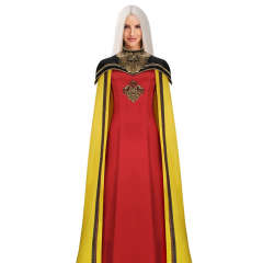 House of the Dragon Rhaenyra Targaryen Cosplay Costume Dress Cape