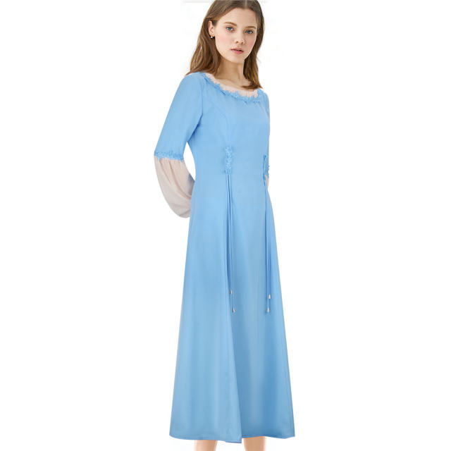 Alicent Hightower Young Cosplay Costume Blue Dress House of the Dragon