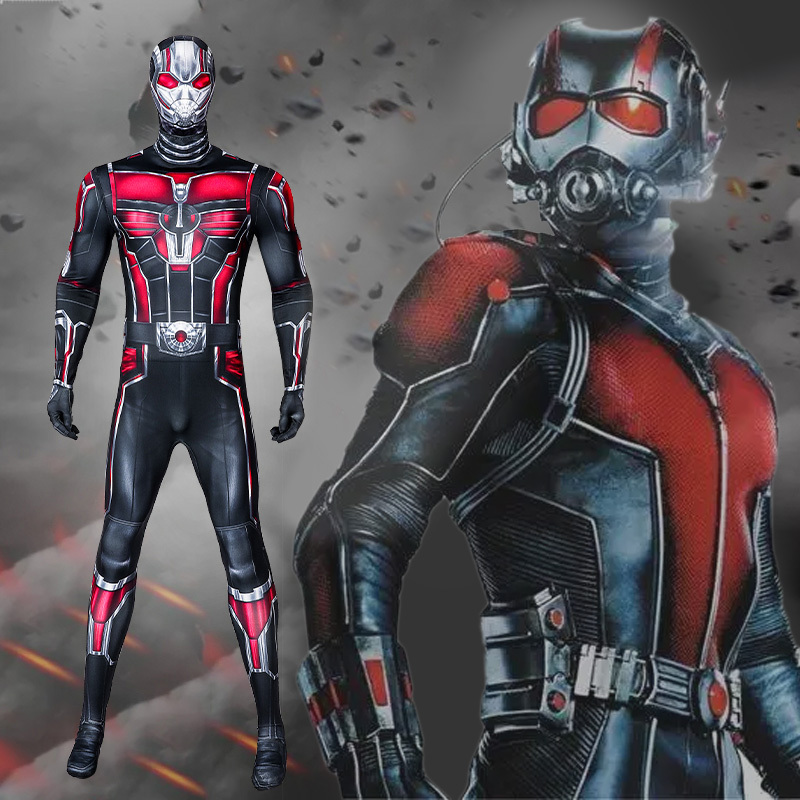 Ant-Man 3 Cosplay Jumpsuit with Mask Ant-Man and The Wasp: Quantumania