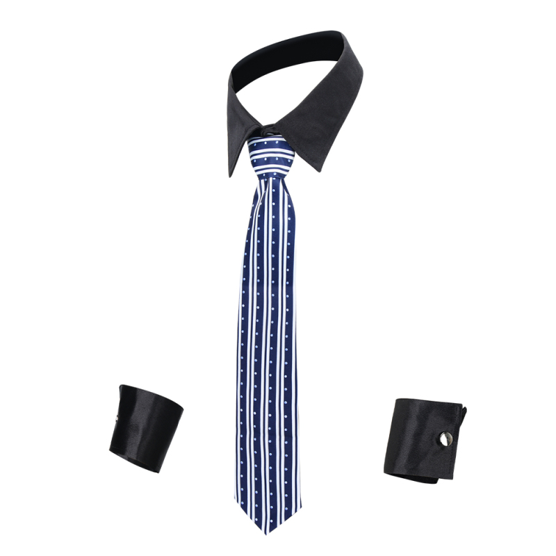 Magic Mike Costume Stripper Cosplay Collar Tie Cuffs