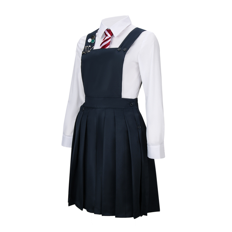 Matilda The Musical Red-Beret Girl Cosplay Costume for Kids