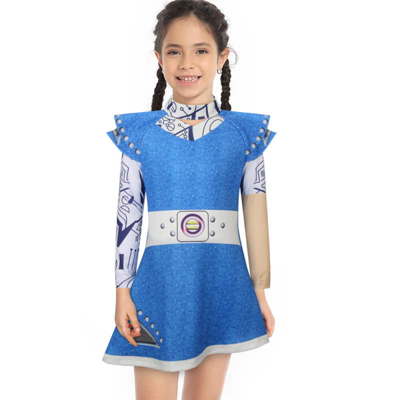 Zombies 3 Addison Alien Dress Kids Cosplay Costume