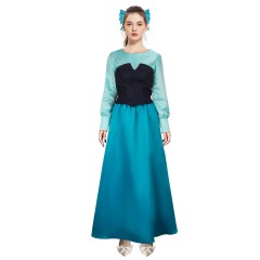 The Little Mermaid Ariel Blue Dress Cosplay Costume (S-XL Ready to Ship)