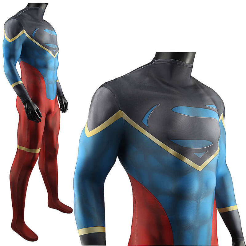 Superboy Cosplay Costume 3D Printed Bodysuit Young Justice
