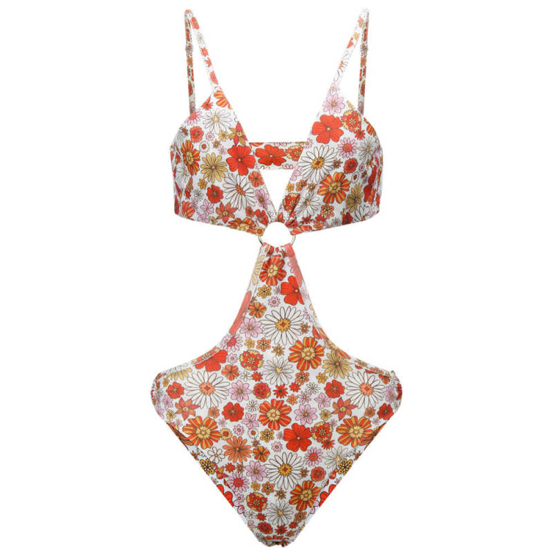 Daisy Jones & The Six Karen Sirko Floral Swimsuit Bikini