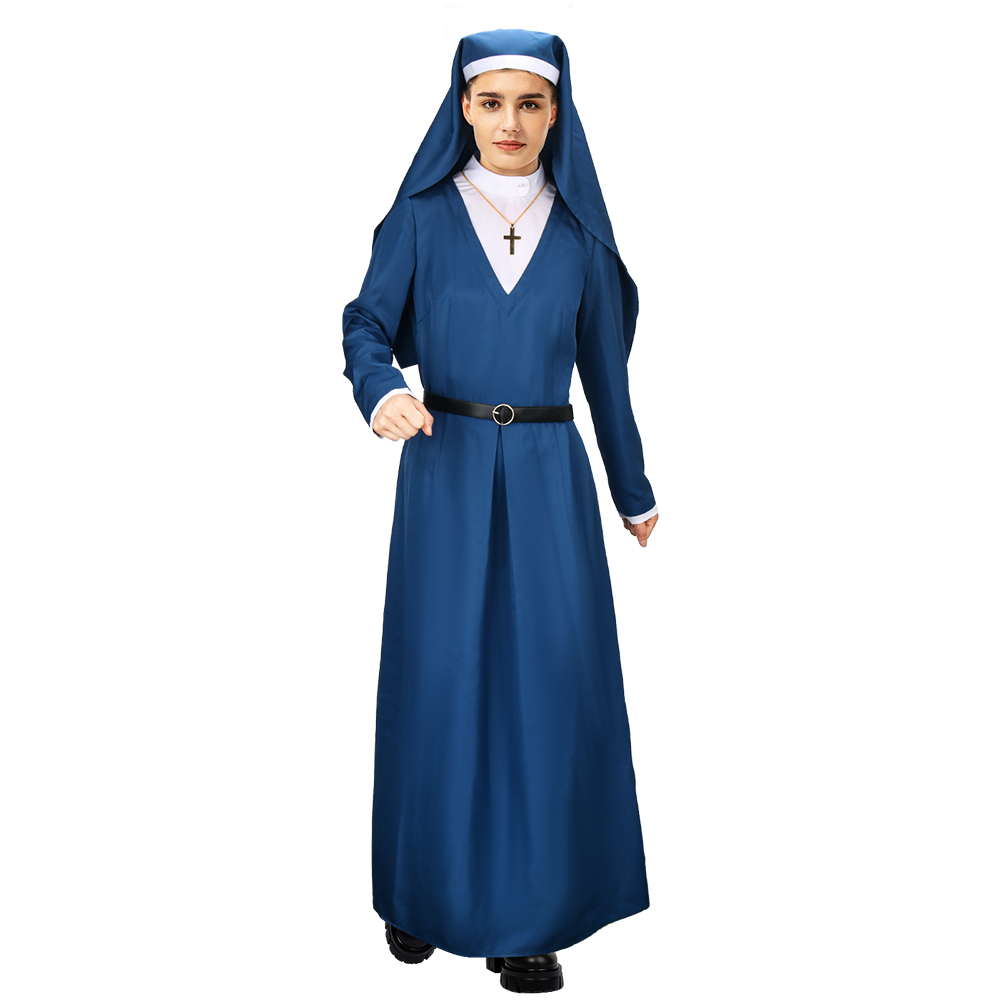 Mrs. Davis Nun Simone Cosplay Costume (Ready to Ship)
