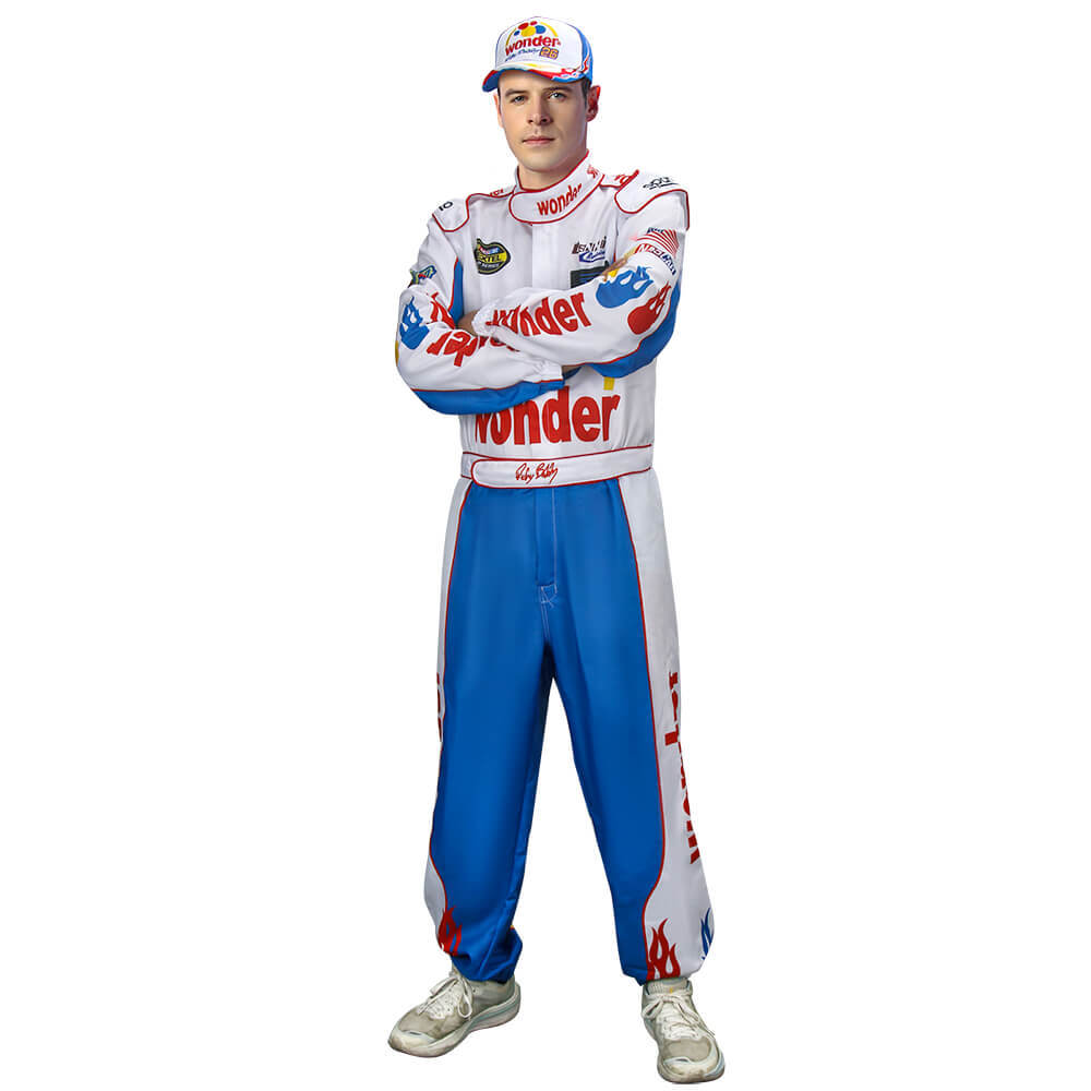 Ricky Bobby Nascar Costume Cap Printed Style Talladega Nights The Ballad of Ricky Bobby