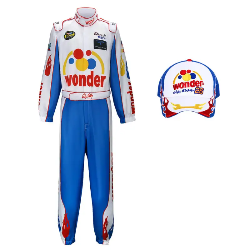 Ricky Bobby Nascar Costume Cap Printed Style Talladega Nights The Ballad of Ricky Bobby