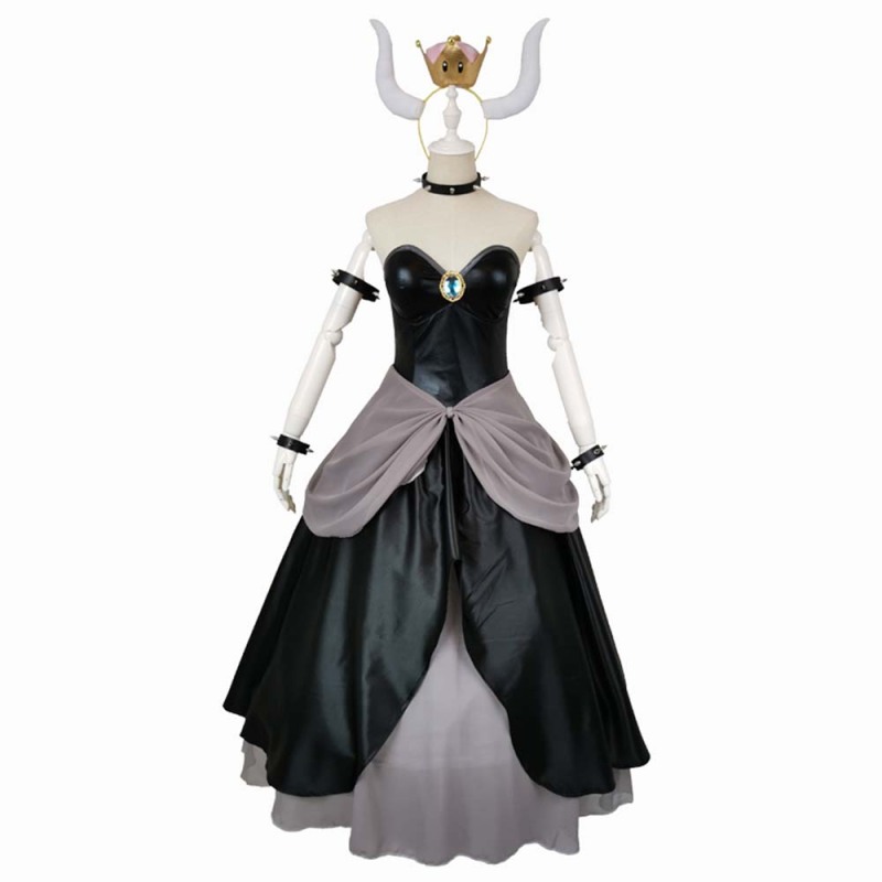 Princess Bowser Bowsette Cosplay Costume Super Mario Koopa