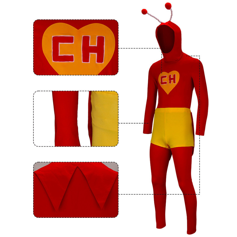 El Chapulín Colorado Cosplay Costume The Red Grasshopper