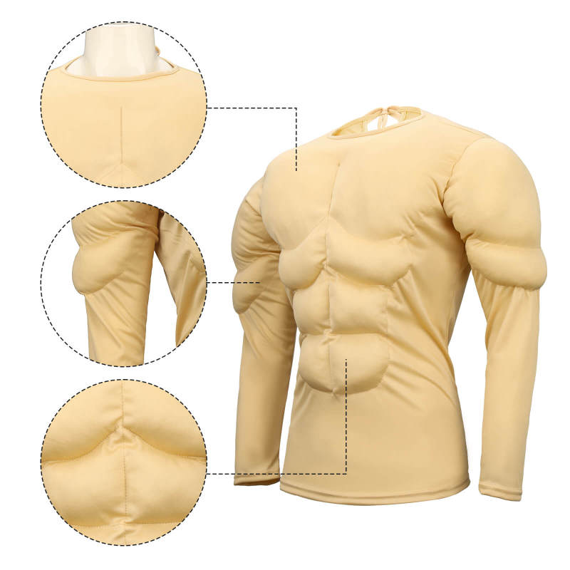 Muscle Shirt for Men Funny Cosplay Costume