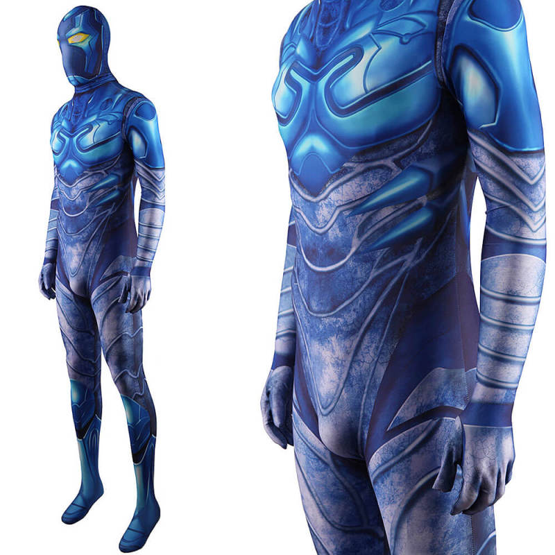 Blue Beetle Superhero Cosplay Costume Adult Kids