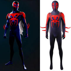 Spiderman 2099 Costume with Cape Cosplay Spider-Man: Across the Spider-Verse