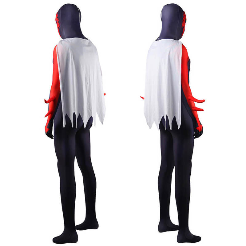 Spiderman 2099 Costume with Cape Cosplay Spider-Man: Across the Spider-Verse