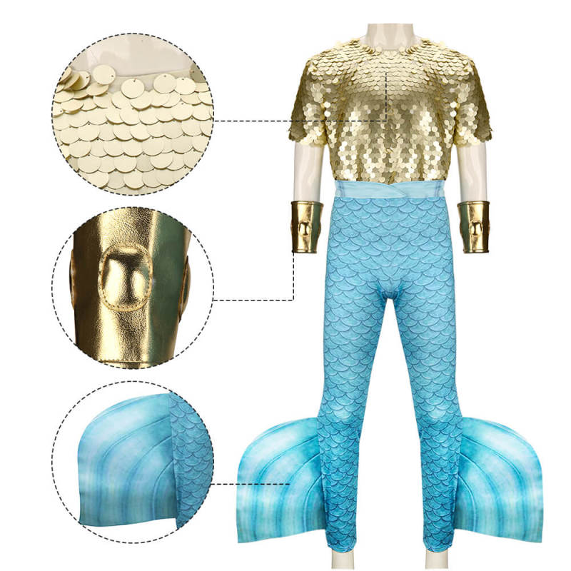 The Little Mermaid King Triton Cosplay Costume