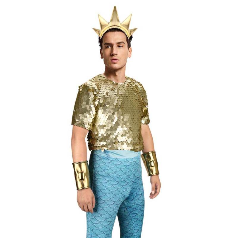 The Little Mermaid King Triton Cosplay Costume