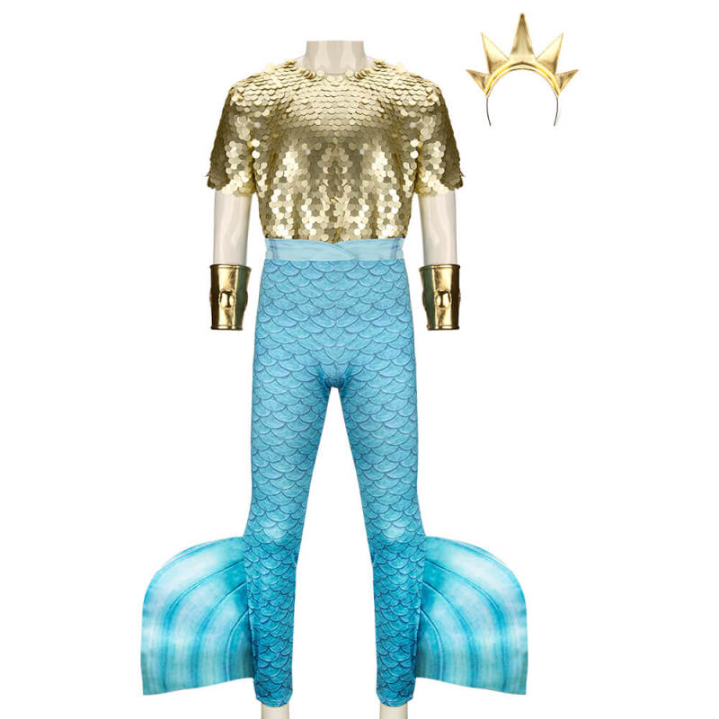 The Little Mermaid King Triton Cosplay Costume