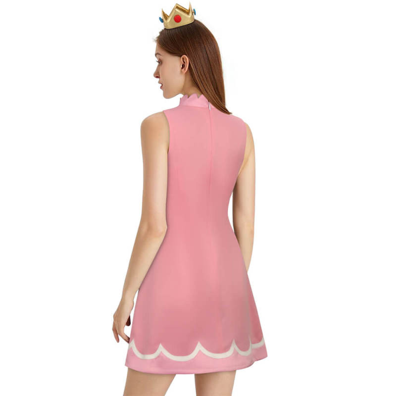 Princess Peach Tennis Dress Mario Tennis Aces Cosplay Costume