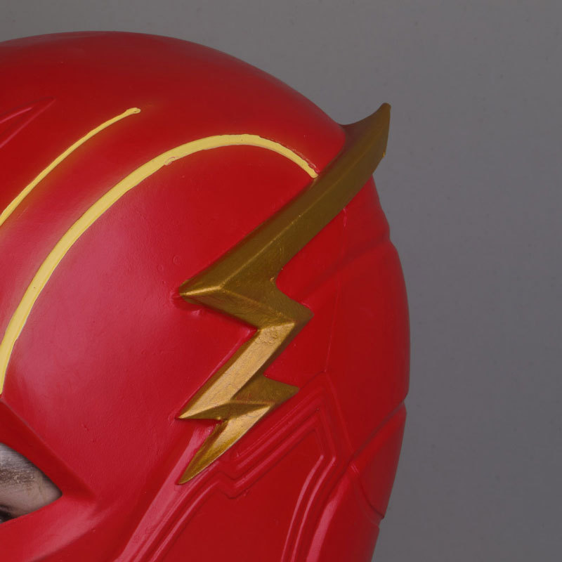 The Flash Movie Latex Mask Barry Allen Cosplay Prop