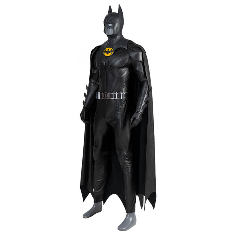 Flash Movie Michael Keaton Batman Cosplay Costume Faux Leather Edition