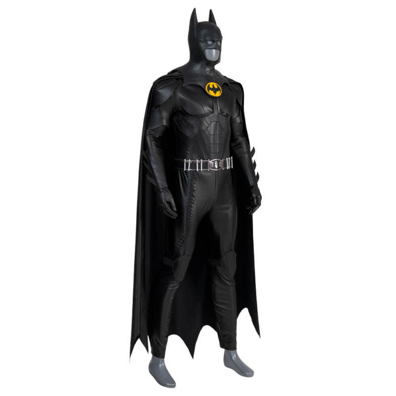 Flash Movie Michael Keaton Batman Cosplay Costume Faux Leather Edition