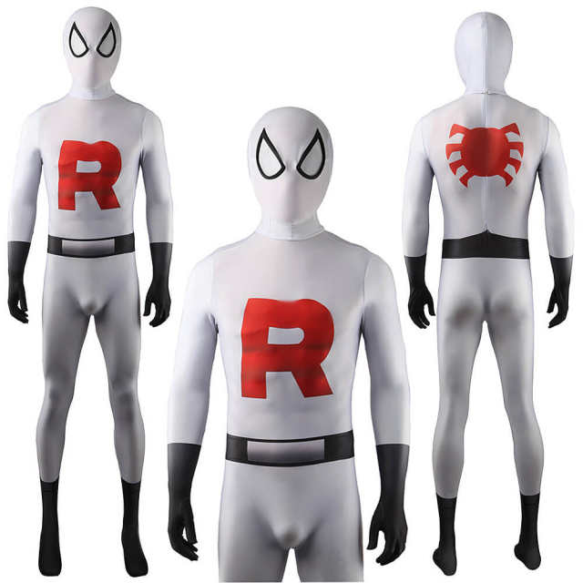 Team Rocket Spider-Man Cosplay Costume Adults Kids