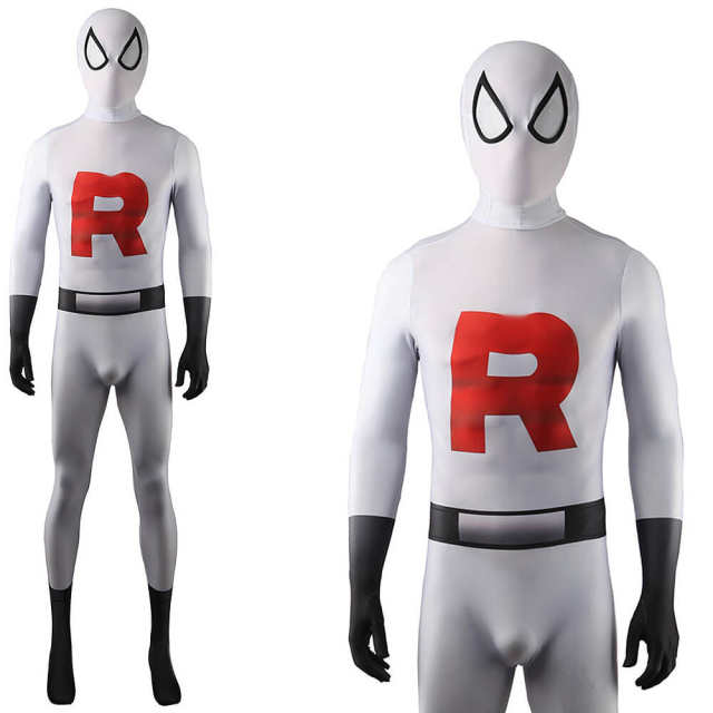 Team Rocket Spider-Man Cosplay Costume Adults Kids