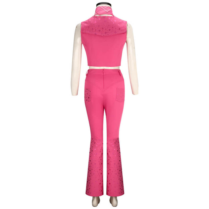 Margot Robbie Movie Costume Pink Cowboy Cosplay Outfits