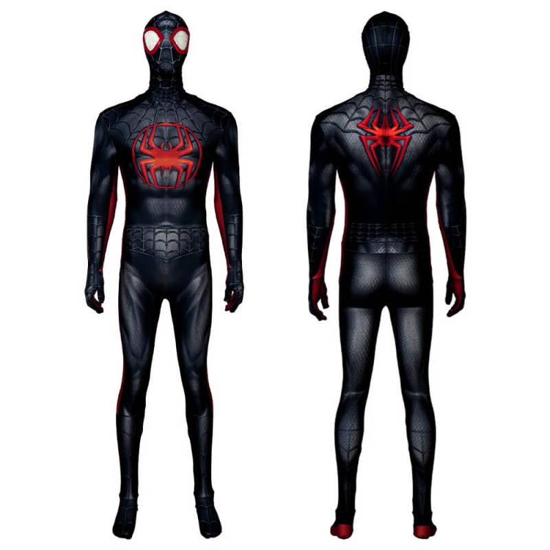 Across the Spider-Verse Miles Morales Spiderman Cosplay Costume