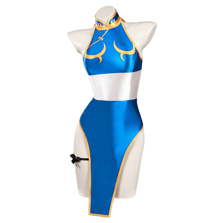 Street Fighter Chun-Li Swimsuit Cosplay Costume