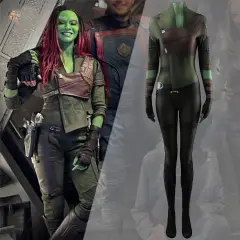 Gamora Cosplay Costume Guardians of the Galaxy Vol. 3 Spandex Jumpsuit