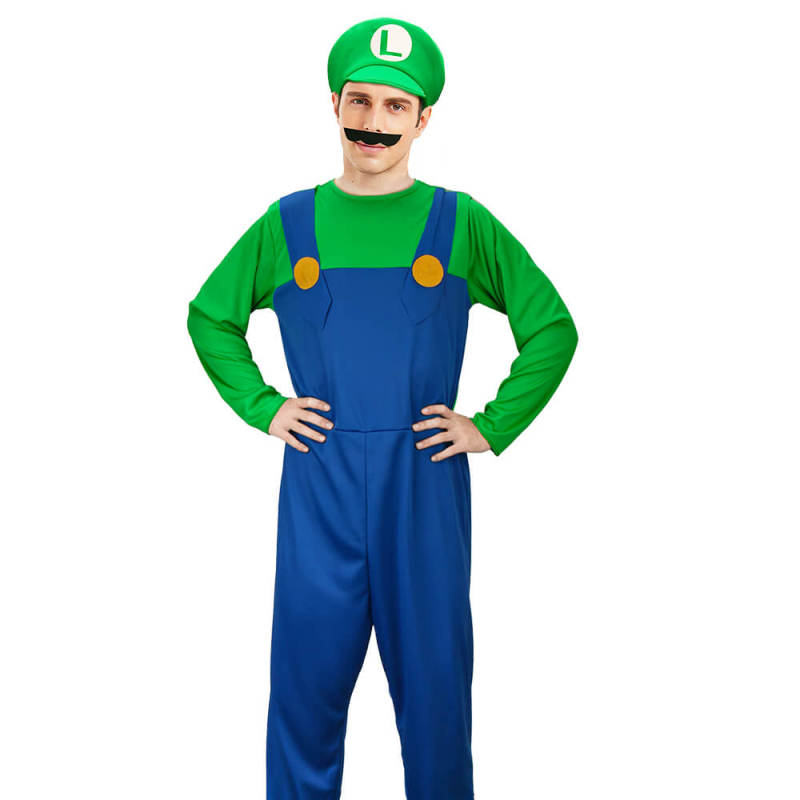 Adults Luigi Costume The Super Mario Bros. Movie