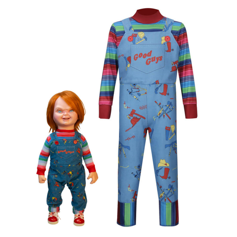 Kids Child's Play Chucky Halloween Cosplay Costume