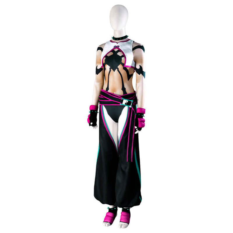 Street Fighter 6 Juri Han Cosplay Costume Halloween Outfits