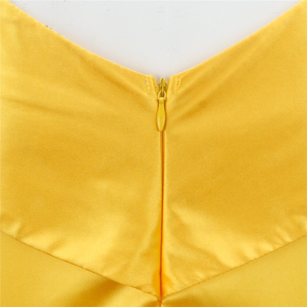 Princess Belle Yellow Dress Beauty and the Beast Film Cosplay
