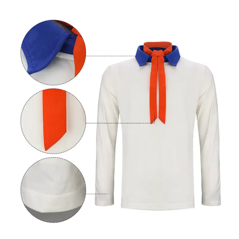 Fred Jones T-Shirt with Tie Cosplay Costume