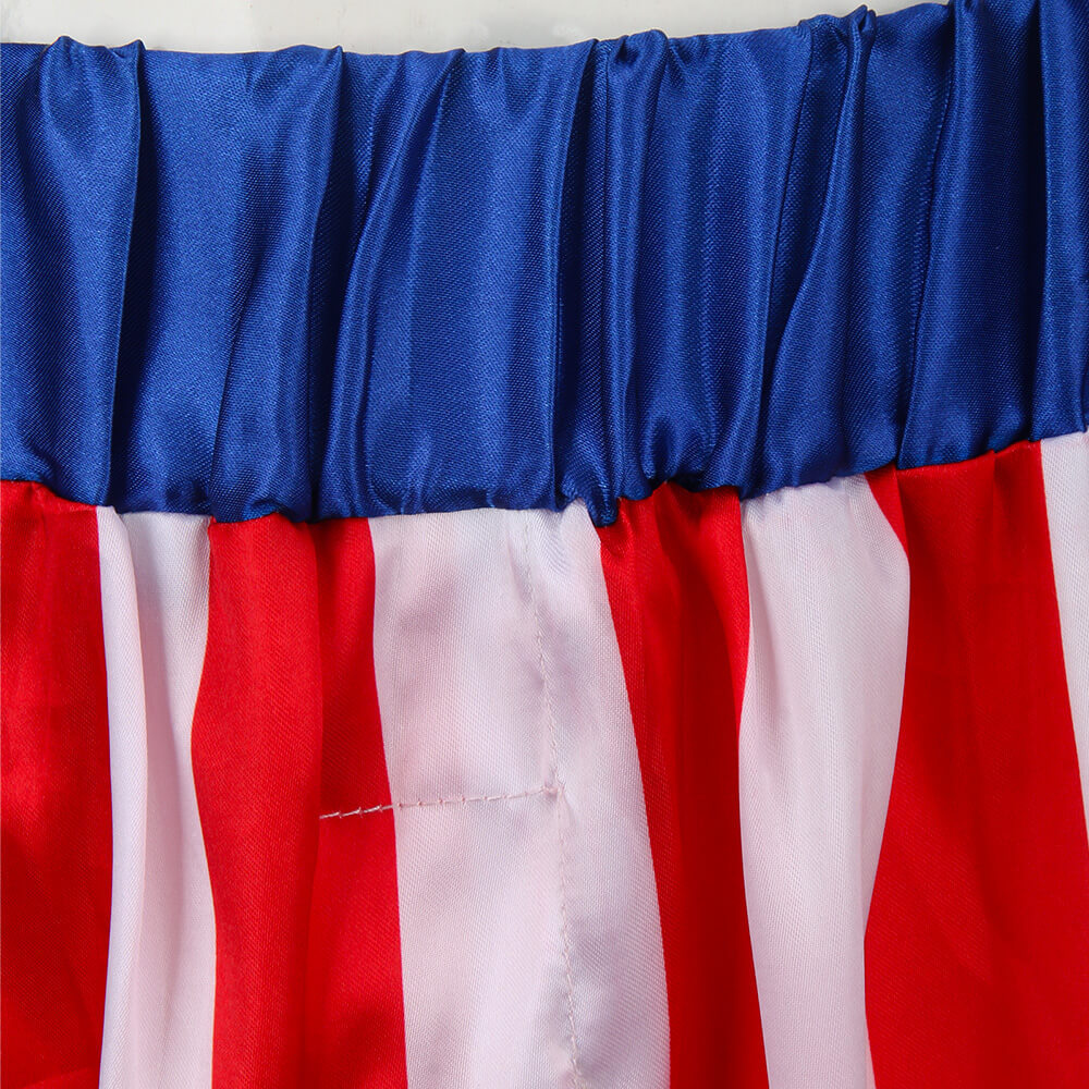 Rocky Balboa Boxer Costume American Flag Suit