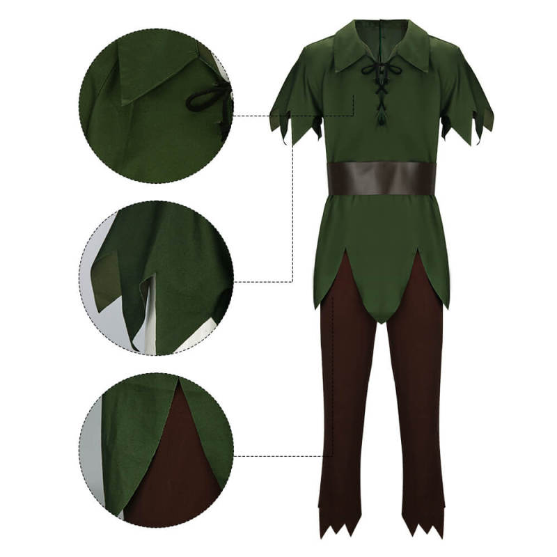 Peter Pan Classic Costume Halloween Christmas Cosplay Fancy Dress