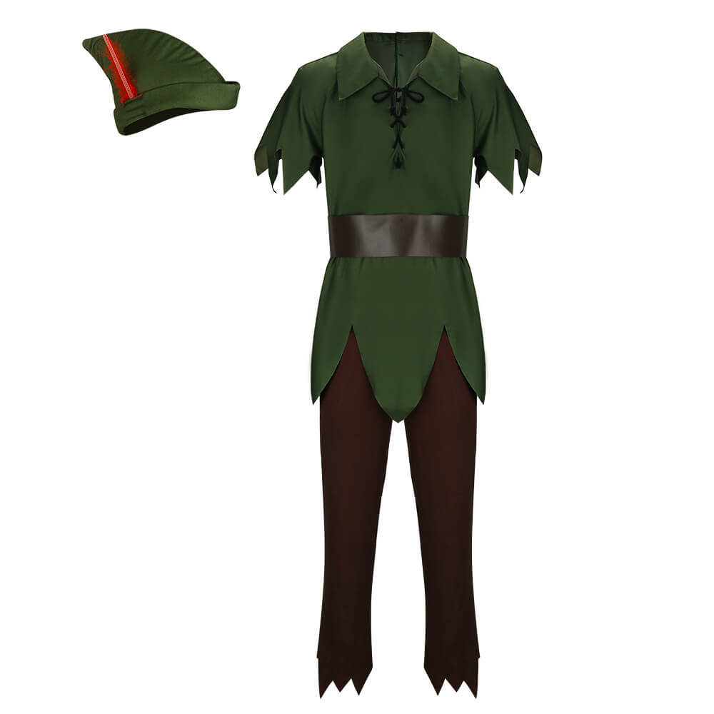 Peter Pan Classic Costume Halloween Christmas Cosplay Fancy Dress