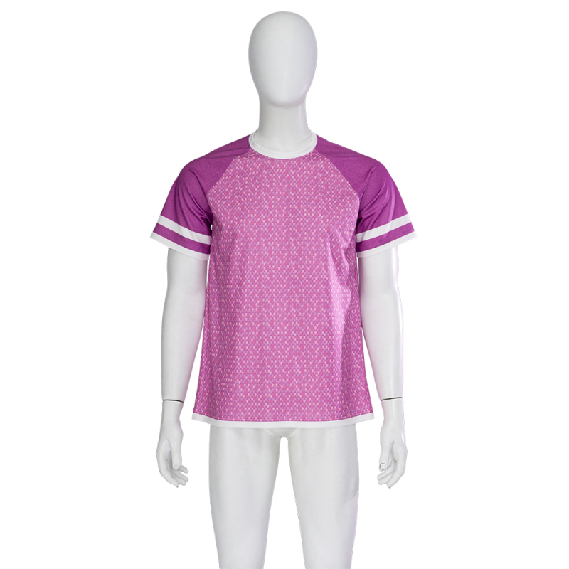 Elemental Wade Ripple Purple T-Shirt with Bag Water Element Cosplay Costume