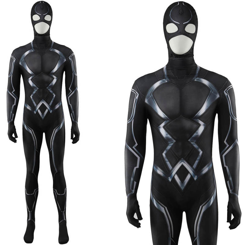 Black Bolt Cosplay Costume Blackagar Boltagon Jumpsuit Mask