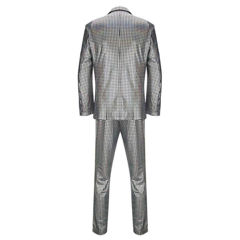 Men's Disco Costume Jacket Pants Halloween Cosplay Outfits