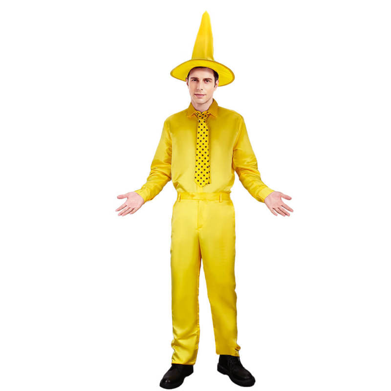 Curious George Man with the Yellow Hat Costume Ted Cosplay