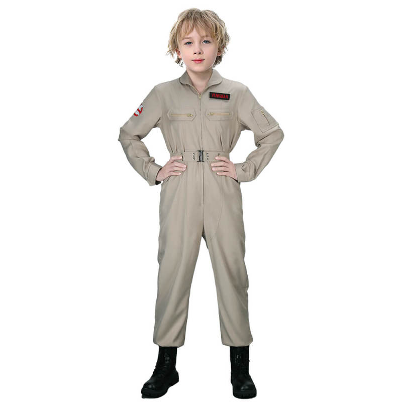 Kids Ghostbusters Uniform Flight Suit Cosplay Costume