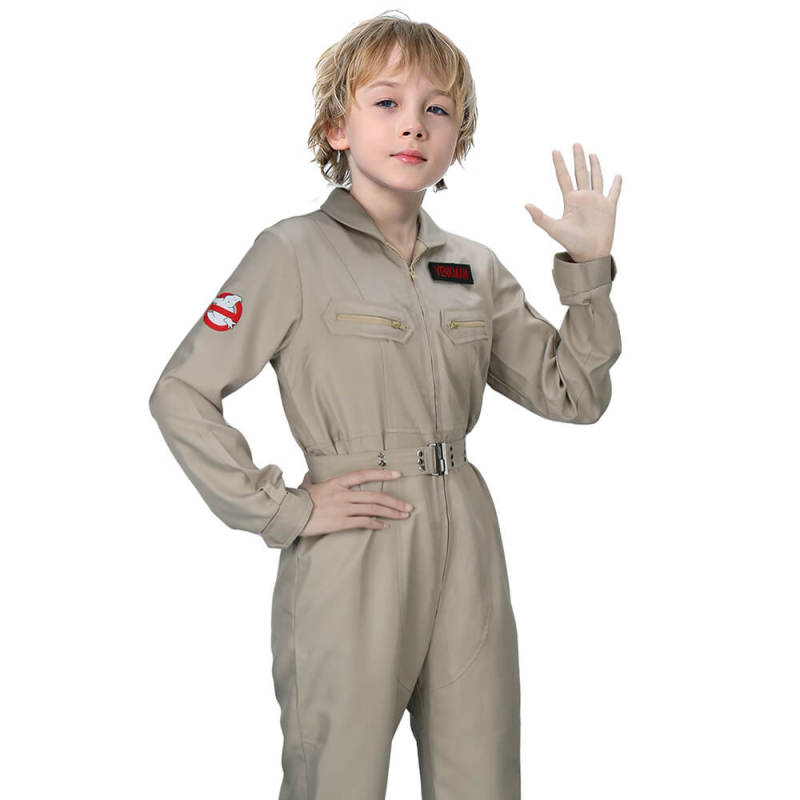 Kids Ghostbusters Uniform Flight Suit Cosplay Costume