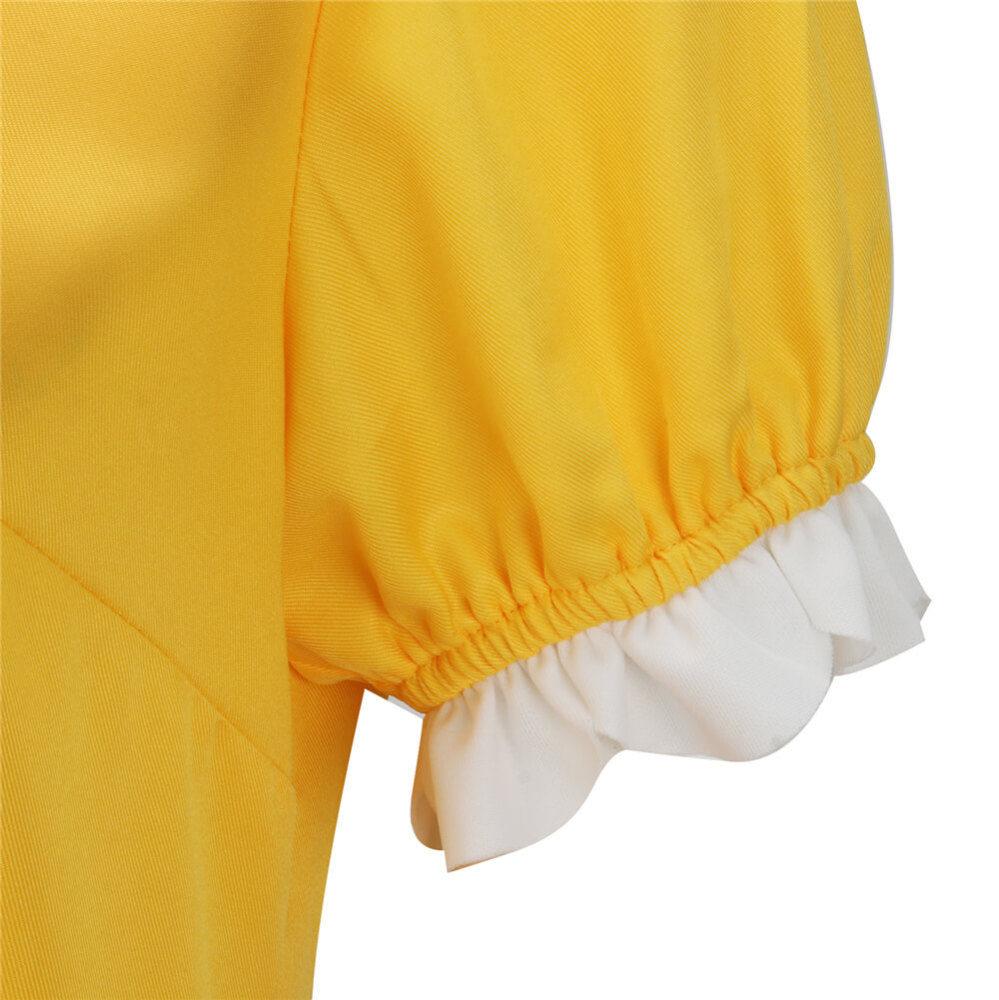 Kids Princess Daisy Dress Super Mario Cosplay Costume