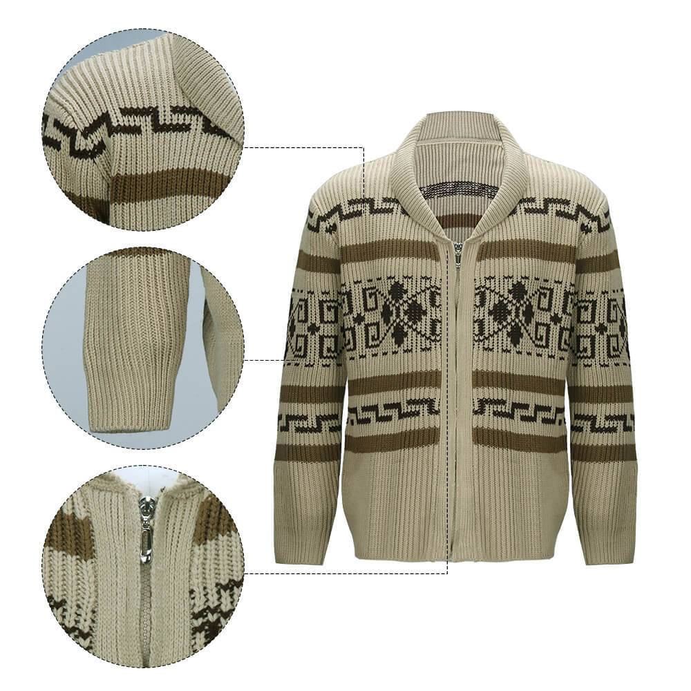 The Big Lebowski The Dude Sweater Jeffrey Zip Up Coat