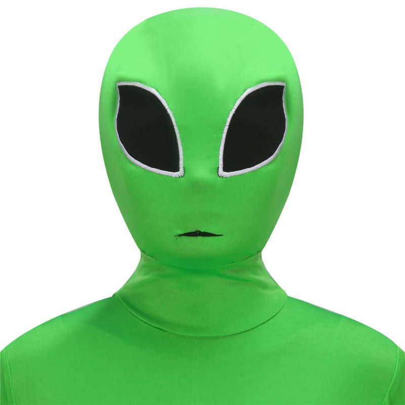 Alien Costume for Kids Green Bodysuit Halloween Cosplay