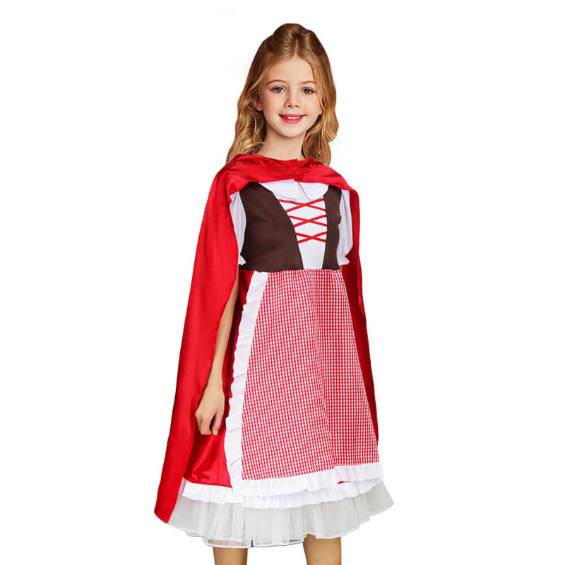 Little Red Riding Hood Costume for Child Halloween Cosplay