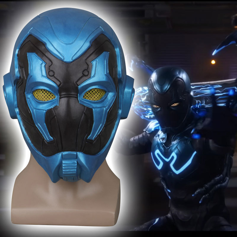 Blue Beetle 2023 Latex Mask Halloween Cosplay